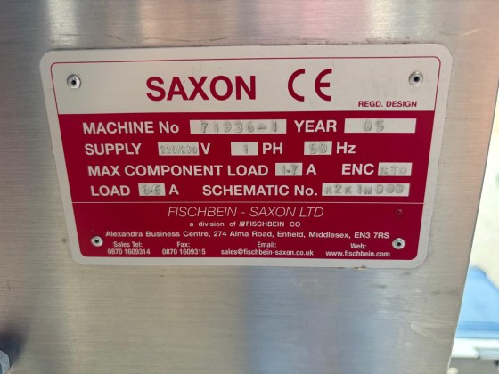 Saxon Fischbein SH1000 Bag Sealer Pic 07